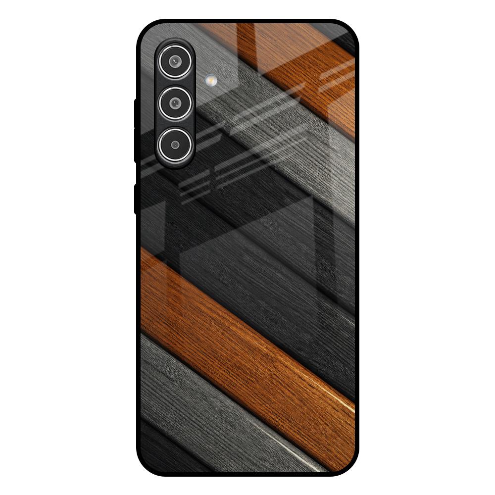 Tri Color Wood Samsung Galaxy A56 5G Glass Back Cover Online