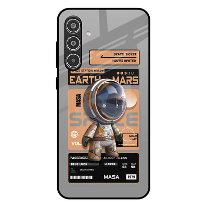 Space Ticket Samsung Galaxy A56 5G Glass Back Cover Online