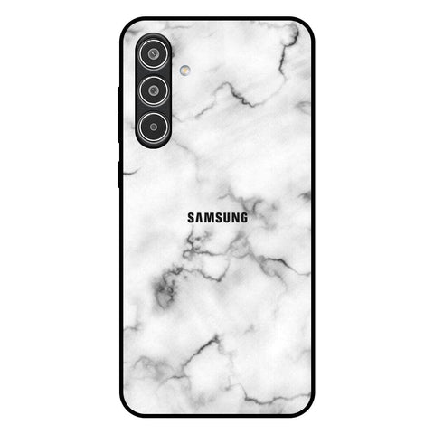 Satin White Marble Samsung Galaxy A56 5G Glass Back Cover Online