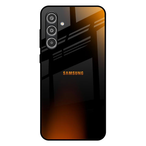 Orange Black Fusion Samsung Galaxy A56 5G Glass Back Cover Online