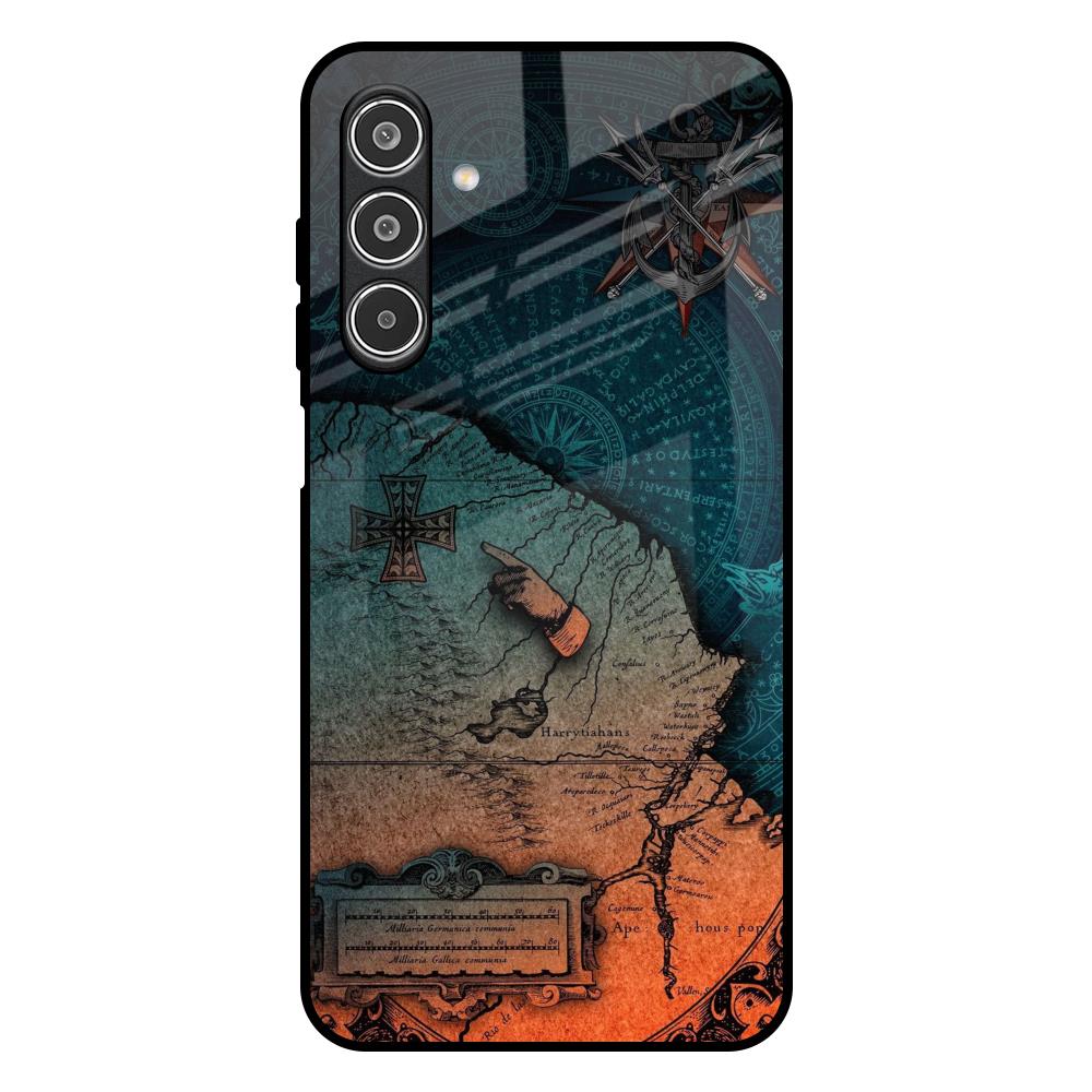 Geographical Map Samsung Galaxy A26 5G Glass Back Cover Online