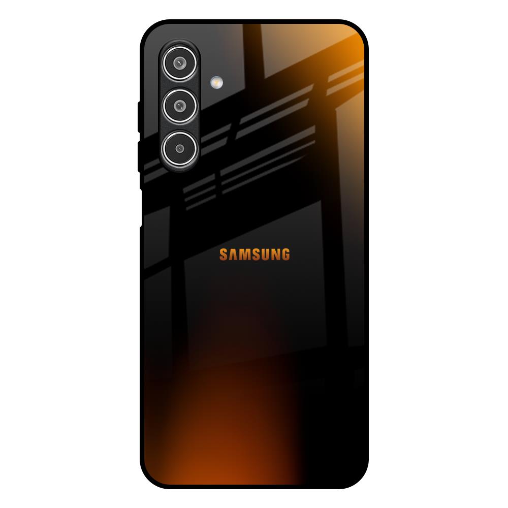 Orange Black Fusion Samsung Galaxy A26 5G Glass Back Cover Online