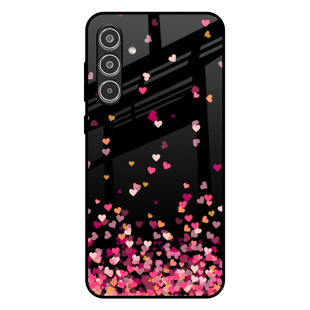 Heart Rain Fall Samsung Galaxy A36 5G Glass Back Cover Online