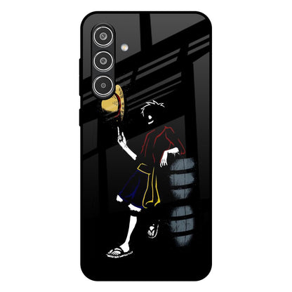 Luffy Line Art Samsung Galaxy A36 5G Glass Back Cover Online