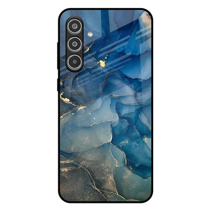 Blue Cool Marble Samsung Galaxy A36 5G Glass Back Cover Online