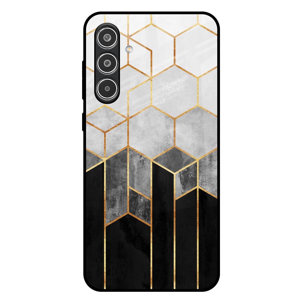 Tricolor Pattern Samsung Galaxy A36 5G Glass Back Cover Online