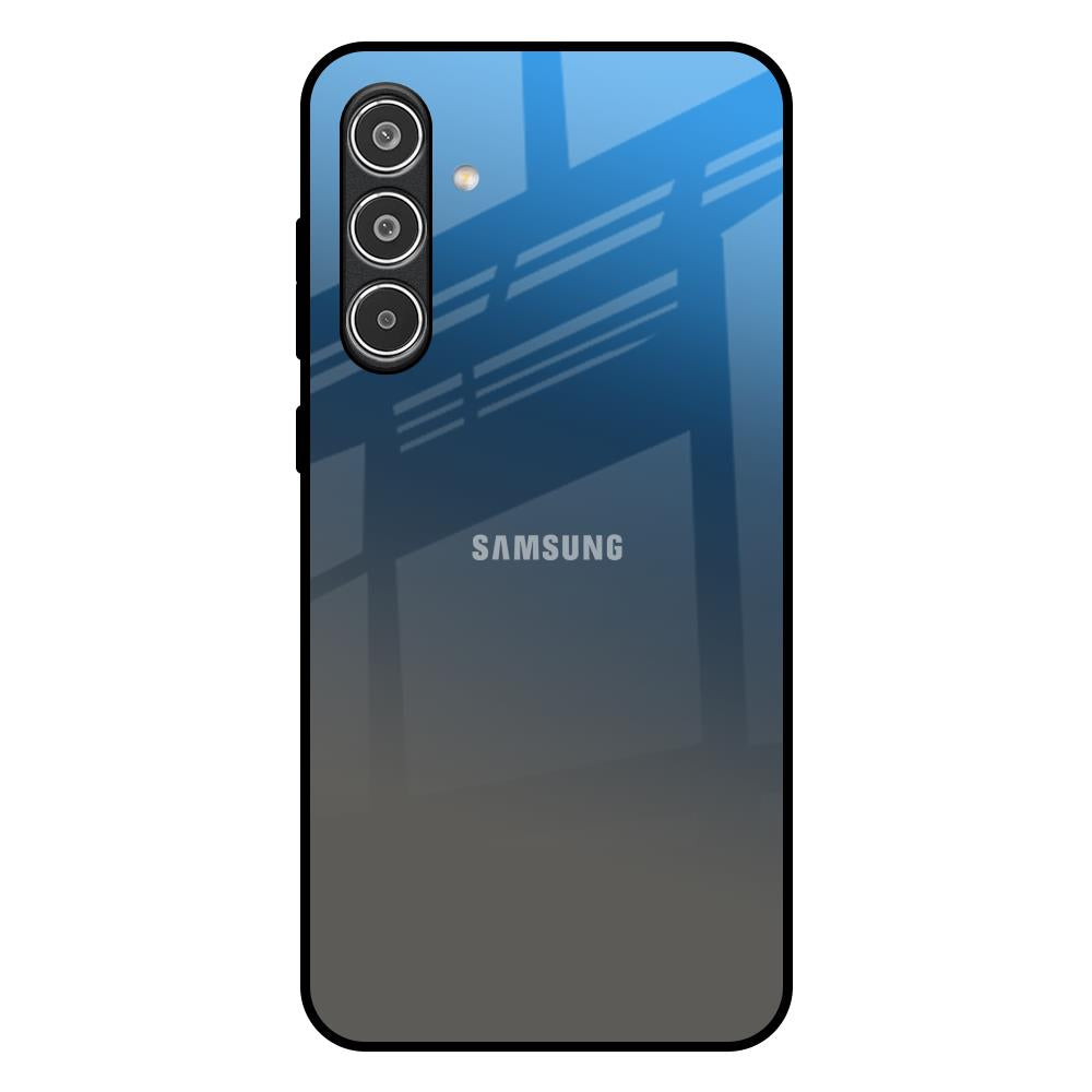 Blue Grey Ombre Samsung Galaxy A36 5G Glass Back Cover Online