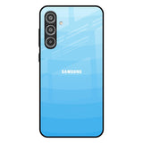 Wavy Blue Pattern Samsung Galaxy A36 5G Glass Back Cover Online