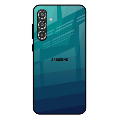 Green Triangle Pattern Samsung Galaxy A36 5G Glass Back Cover Online