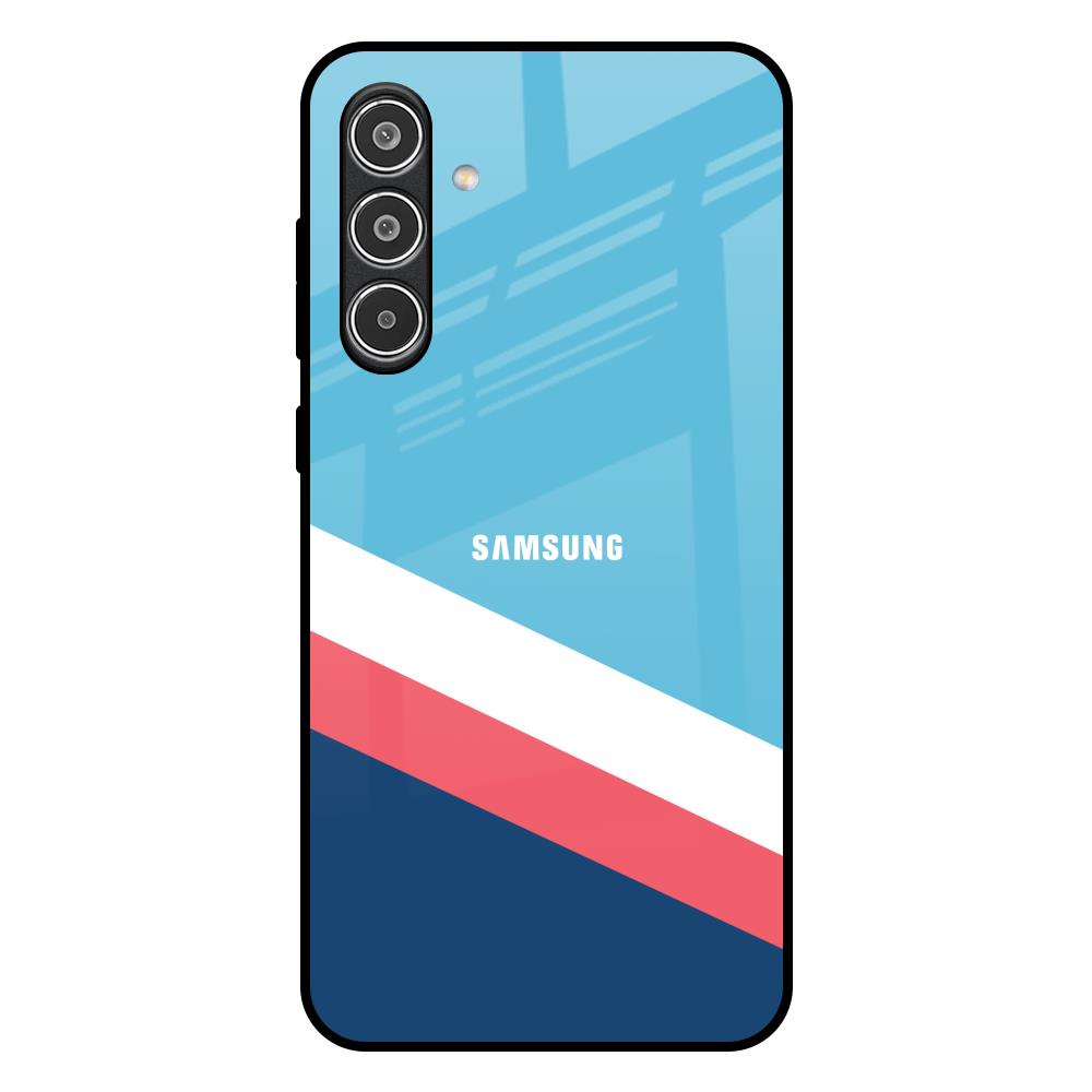 Pink & White Stripes Samsung Galaxy A36 5G Glass Back Cover Online
