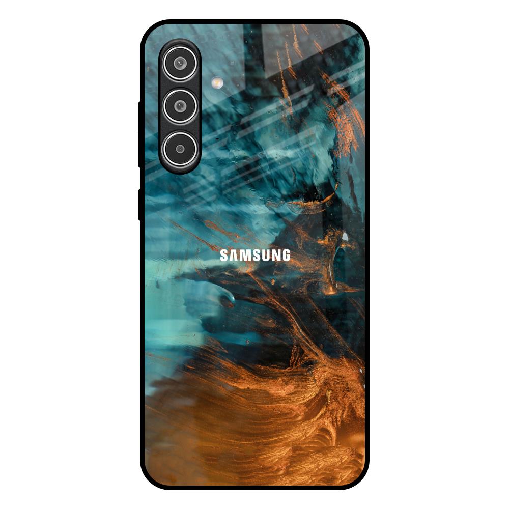 Golden Splash Samsung Galaxy A36 5G Glass Back Cover Online