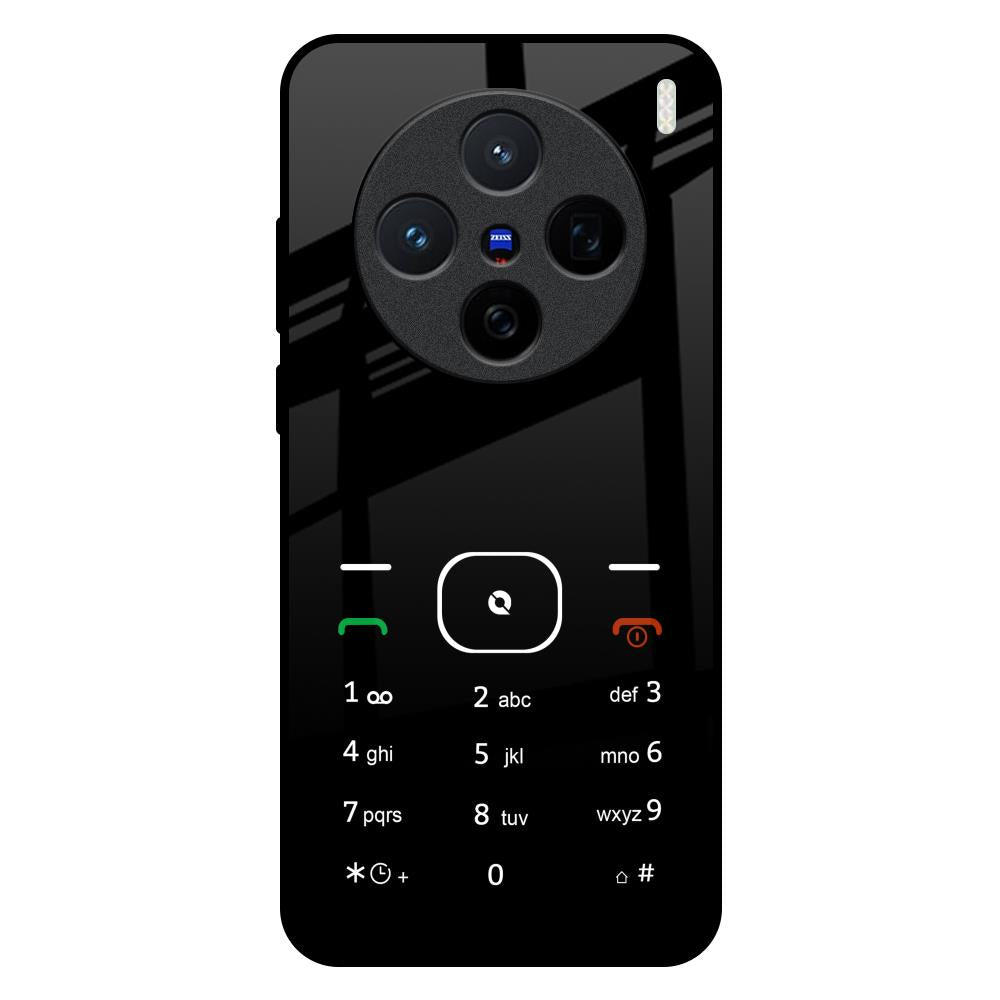Classic Keypad Pattern Vivo X200 5G Glass Back Cover Online