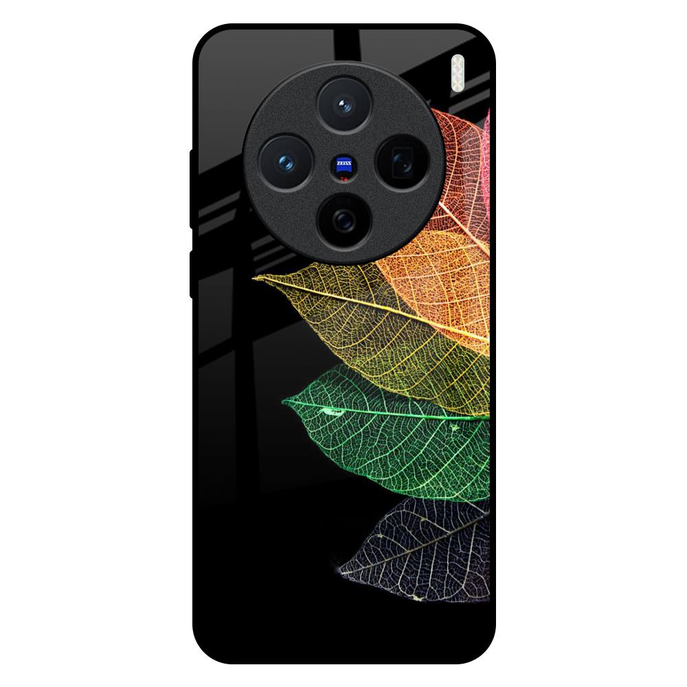 Colorful Leaves Vivo X200 5G Glass Back Cover Online