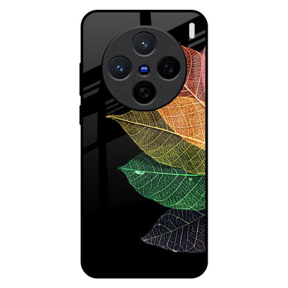 Colorful Leaves Vivo X200 5G Glass Back Cover Online