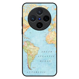 Travel Map Vivo X200 5G Glass Back Cover Online
