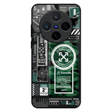 Green Camo Circuit Vivo X200 5G Glass Back Cover Online