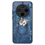 Kitty In Pocket Vivo X200 5G Glass Back Cover Online