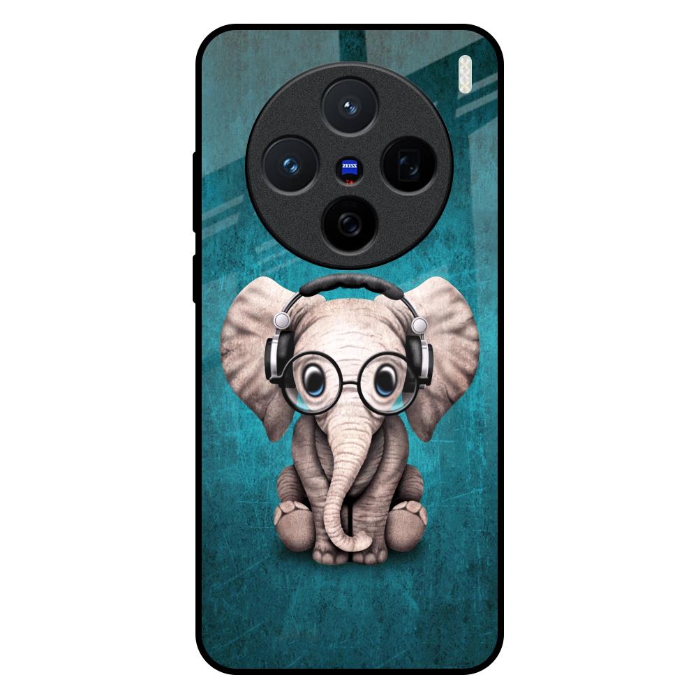 Adorable Baby Elephant Vivo X200 5G Glass Back Cover Online