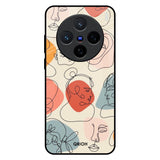 Abstract Faces Vivo X200 5G Glass Back Cover Online