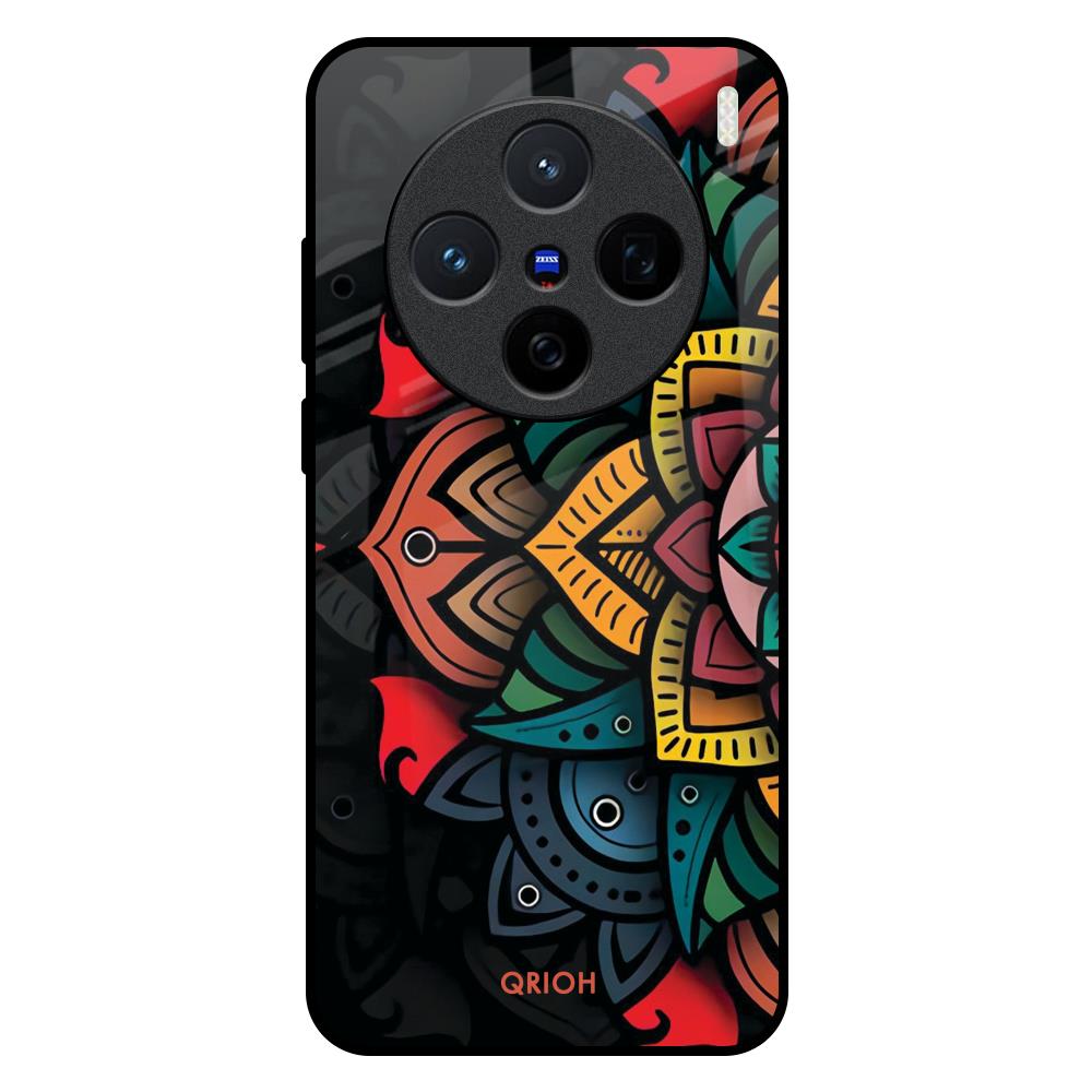 Retro Gorgeous Flower Vivo X200 5G Glass Back Cover Online