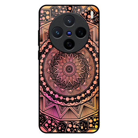 Floral Mandala Vivo X200 5G Glass Back Cover Online
