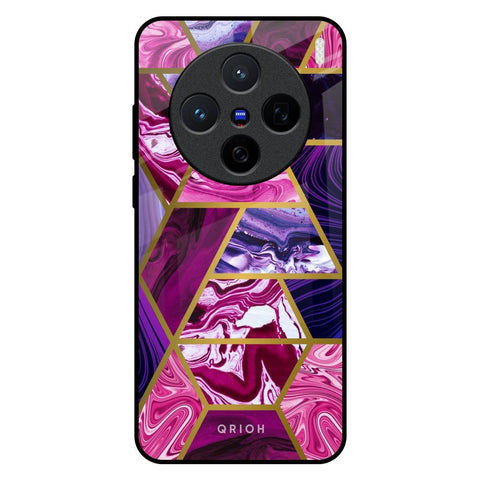 Electroplated Geometric Marble Vivo X200 5G Glass Back Cover Online