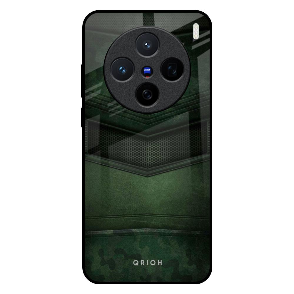 Green Leather Vivo X200 5G Glass Back Cover Online