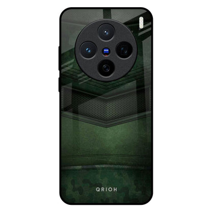 Green Leather Vivo X200 5G Glass Back Cover Online