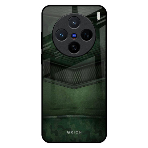 Green Leather Vivo X200 5G Glass Back Cover Online