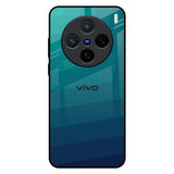 Green Triangle Pattern Vivo X200 5G Glass Back Cover Online