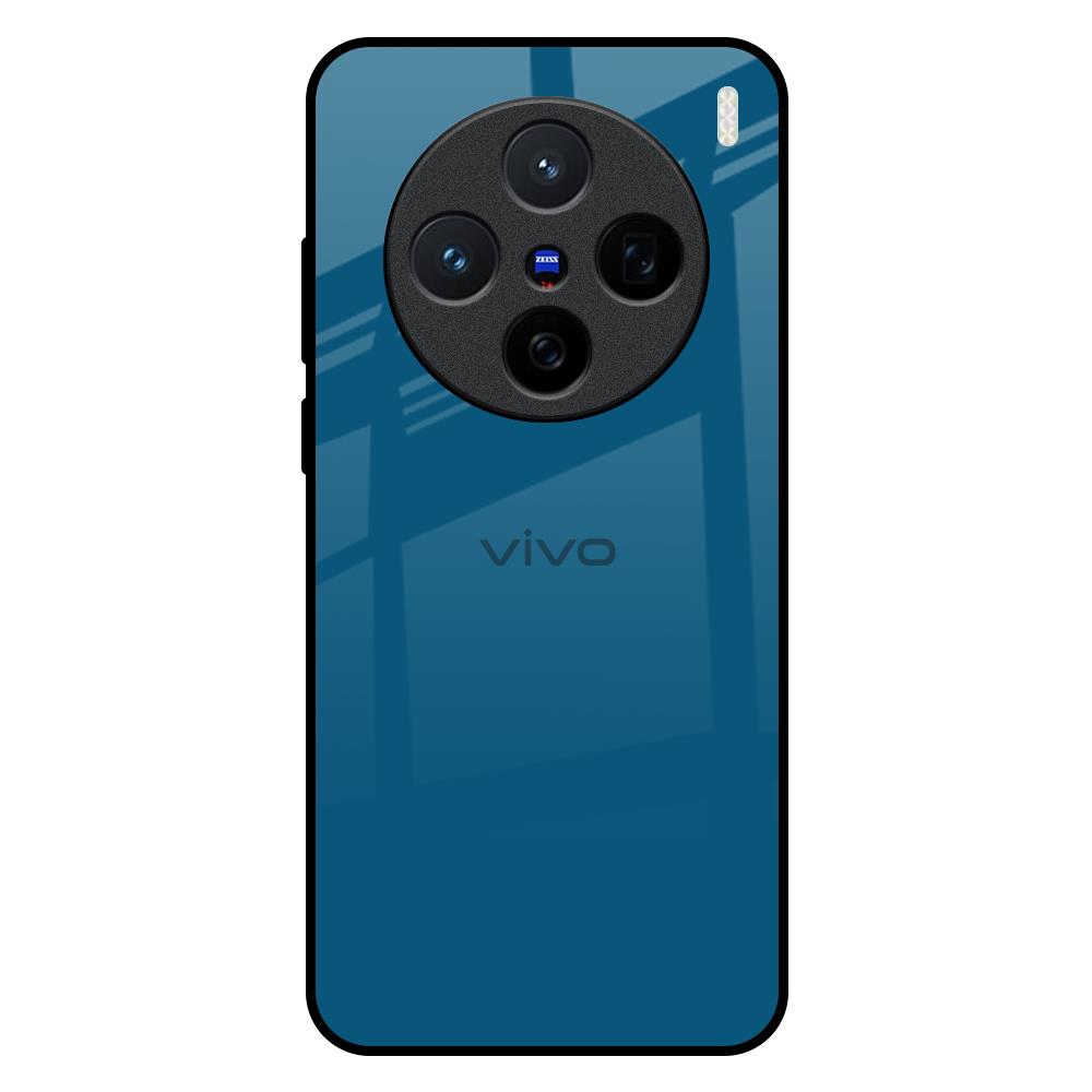Cobalt Blue Vivo X200 5G Glass Back Cover Online