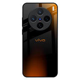Orange Black Fusion Vivo X200 5G Glass Back Cover Online