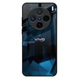 Polygonal Blue Box Vivo X200 5G Glass Back Cover Online
