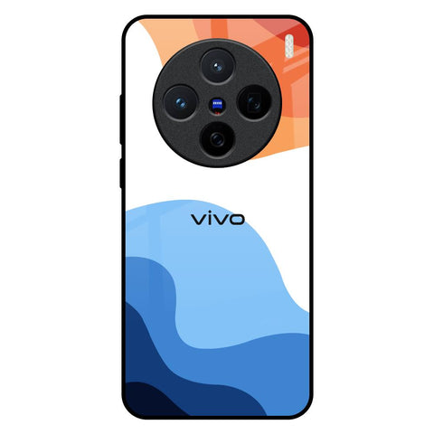 Wavy Color Pattern Vivo X200 5G Glass Back Cover Online
