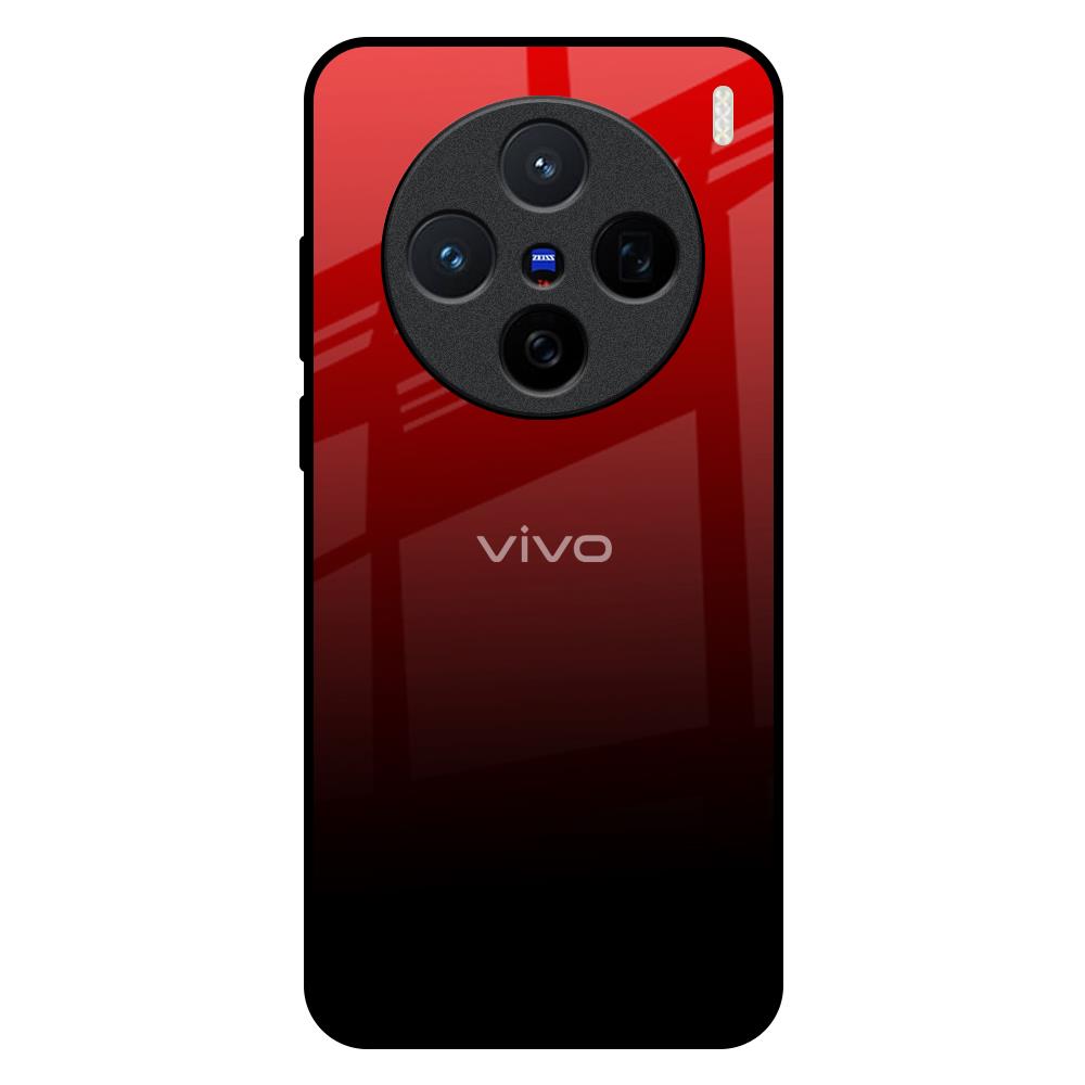 Maroon Faded Vivo X200 5G Glass Back Cover Online