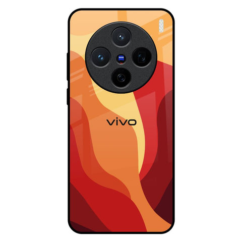 Magma Color Pattern Vivo X200 5G Glass Back Cover Online