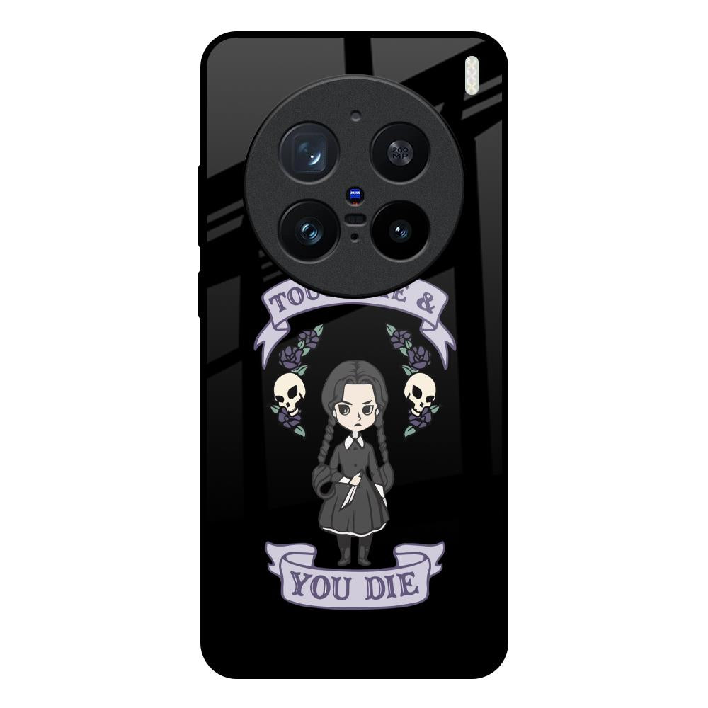 Touch Me & You Die Vivo X200 Pro 5G Glass Back Cover Online