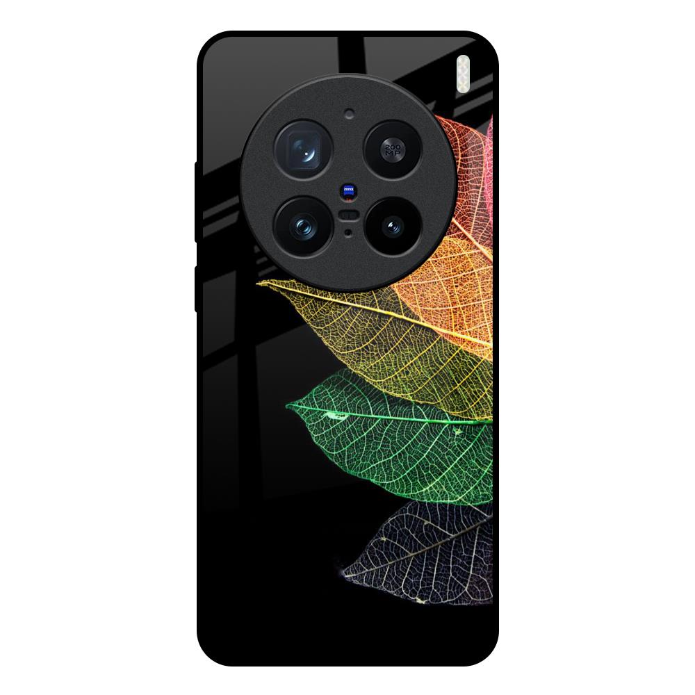 Colorful Leaves Vivo X200 Pro 5G Glass Back Cover Online