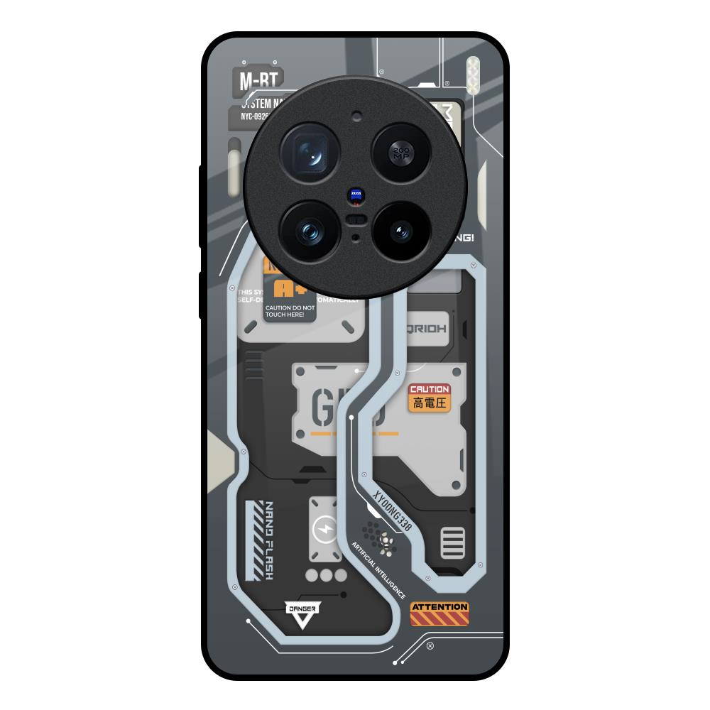 Retro Futuristic Vivo X200 Pro 5G Glass Back Cover Online