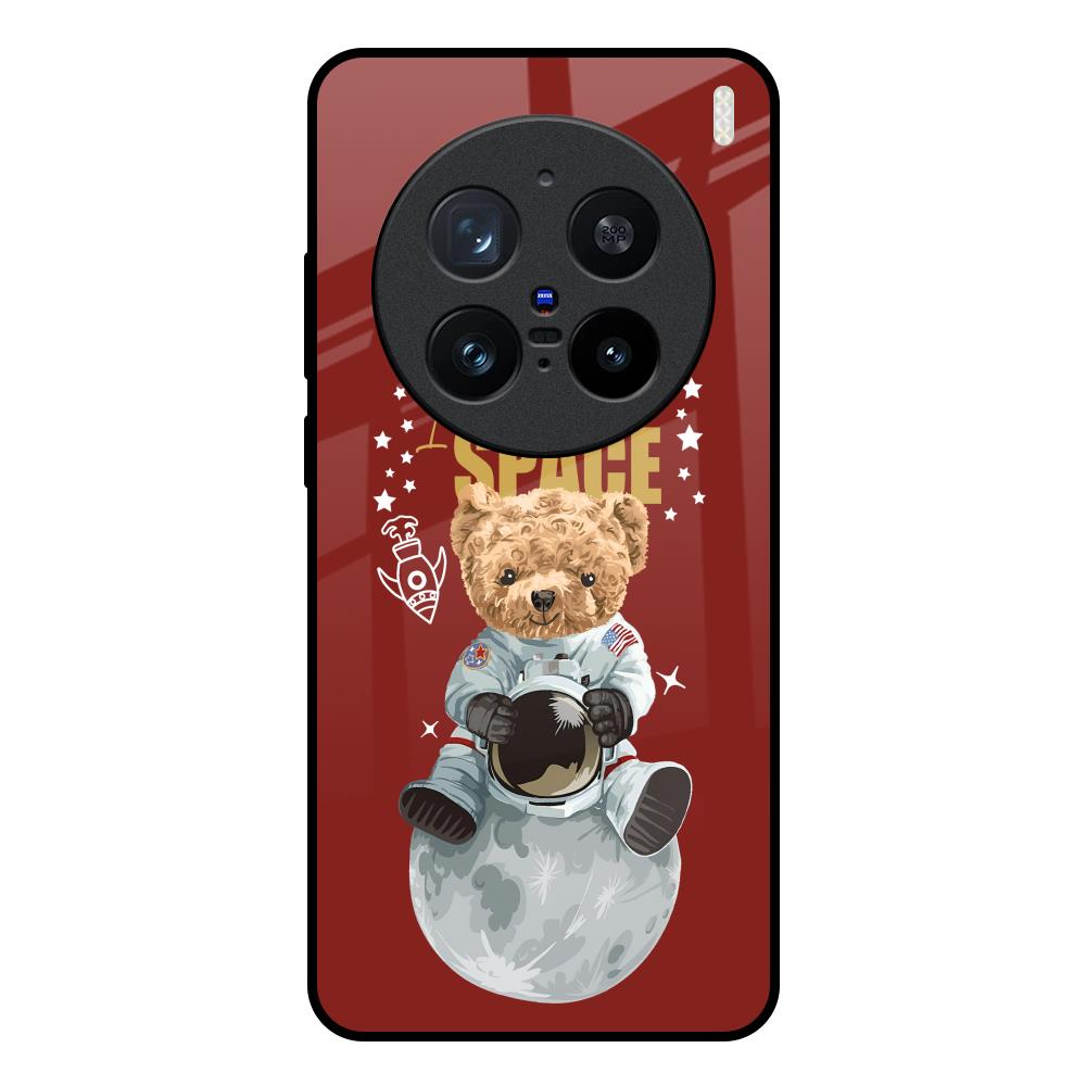 Astronaut Bear Vivo X200 Pro 5G Glass Back Cover Online