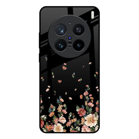 Floating Floral Print Vivo X200 Pro 5G Glass Back Cover Online