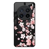 Black Cherry Blossom Vivo X200 Pro 5G Glass Back Cover Online