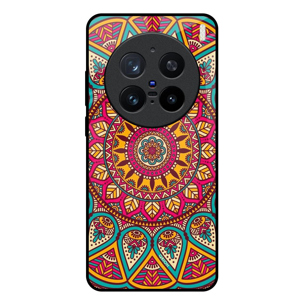 Elegant Mandala Vivo X200 Pro 5G Glass Back Cover Online
