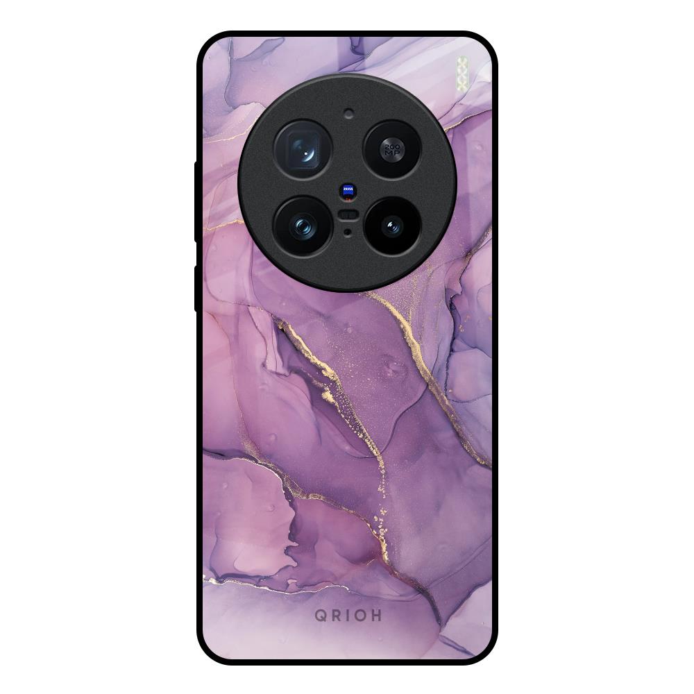 Purple Gold Marble Vivo X200 Pro 5G Glass Back Cover Online