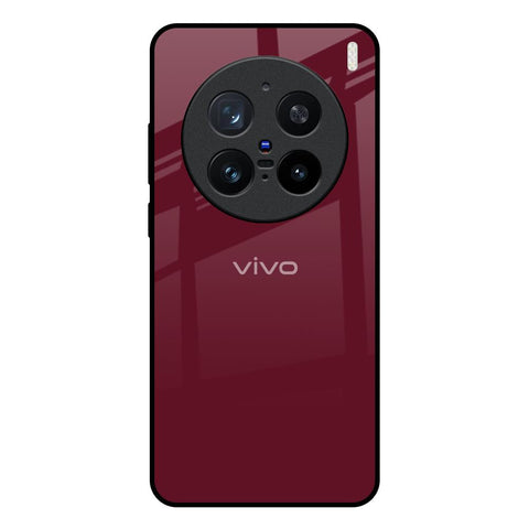 Classic Burgundy Vivo X200 Pro 5G Glass Back Cover Online