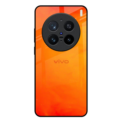 Tangy Orange Vivo X200 Pro 5G Glass Back Cover Online