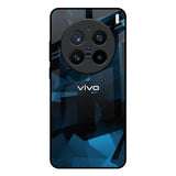 Polygonal Blue Box Vivo X200 Pro 5G Glass Back Cover Online