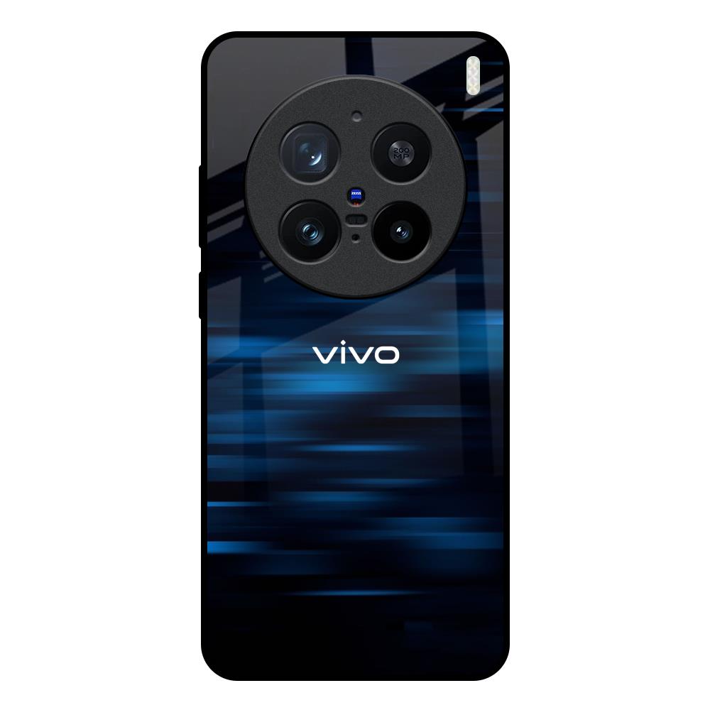 Blue Rough Abstract Vivo X200 Pro 5G Glass Back Cover Online