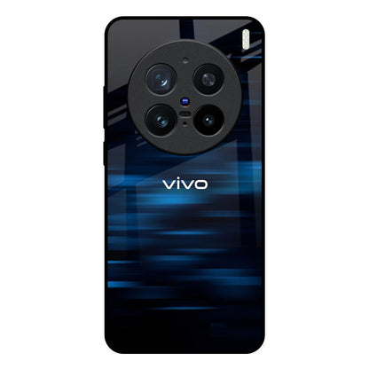 Blue Rough Abstract Vivo X200 Pro 5G Glass Back Cover Online