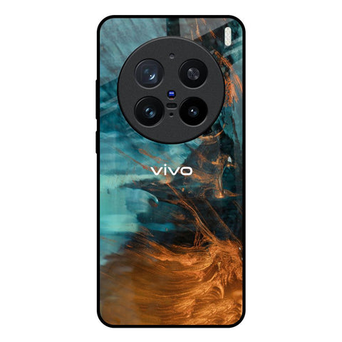 Golden Splash Vivo X200 Pro 5G Glass Back Cover Online